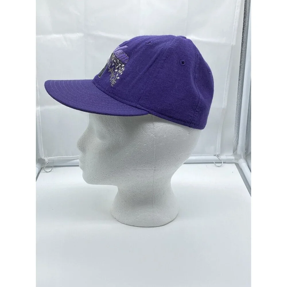 Salem Avalanche Purple Cap Hat Fitted 6 7/8 New Era 5950 Youth Wool Minor League
